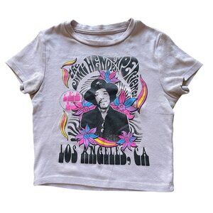 The Jimi Hendrix Experience cropped t-shirt XS short sleeve concert